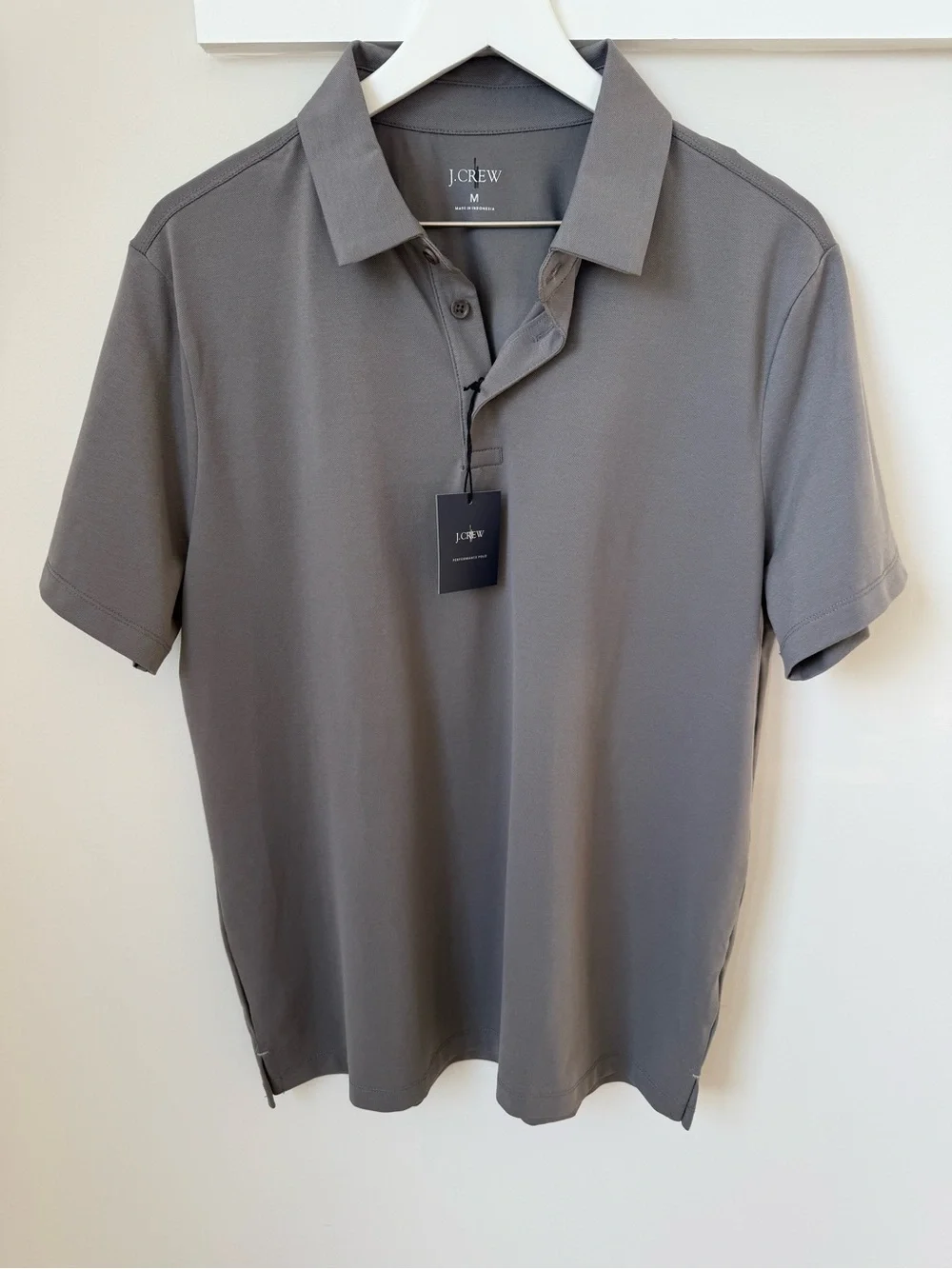 NWT J.Crew Performance piqué polo shirt Size M